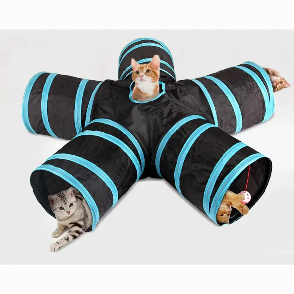 Foldable Pet Wear-resistant Cat Play Tunnel